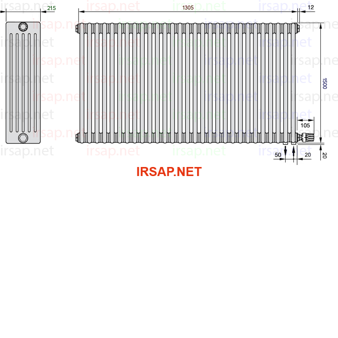Радиатор IRSAP Tesi 61500/29 T26 CL 01